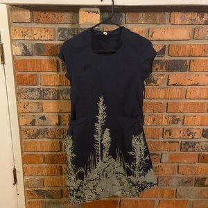 Blue dress with pockets